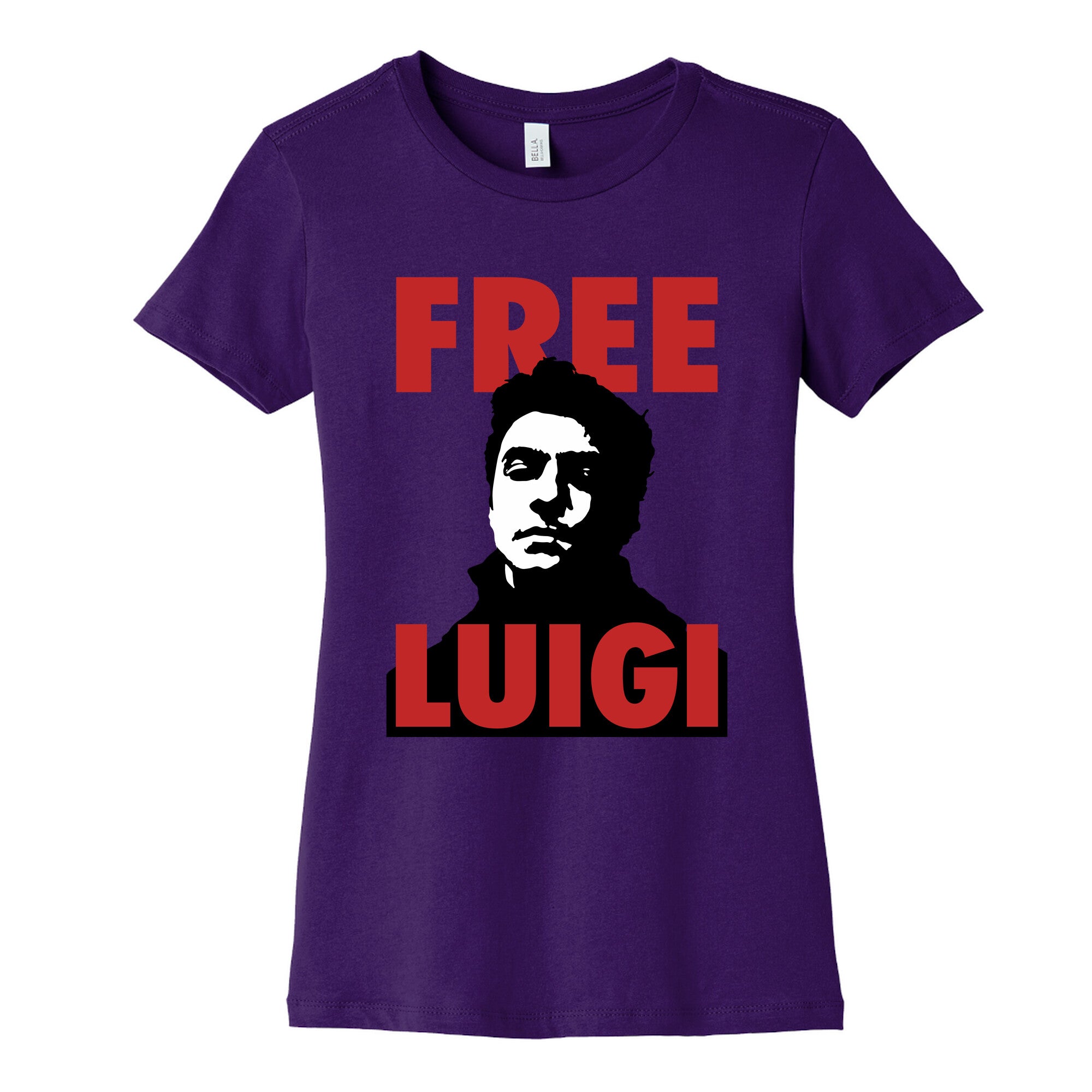 Free Luigi Mangione Womens Cotton Tee Hoodie, Sweatshirt | CoreVibeTees.com (Image 4)