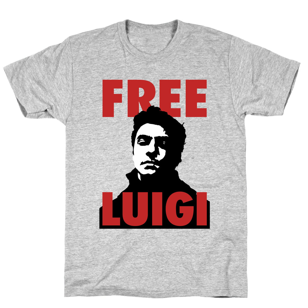 Free Luigi Mangione T-Shirt Hoodie, Sweatshirt | CoreVibeTees.com (Image 1)
