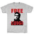 Free Luigi Mangione T-Shirt Hoodie, Sweatshirt | CoreVibeTees.com (Image 1)