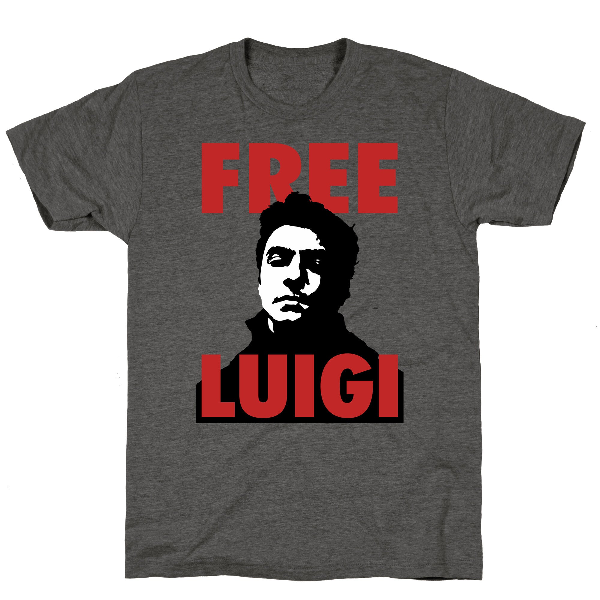Free Luigi Mangione Unisex Triblend Tee Hoodie, Sweatshirt | CoreVibeTees.com (Image 1)