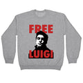 Free Luigi Mangione Crewneck Sweatshirt T-Shirts, Hoodie | CoreVibeTees.com (Image 1)