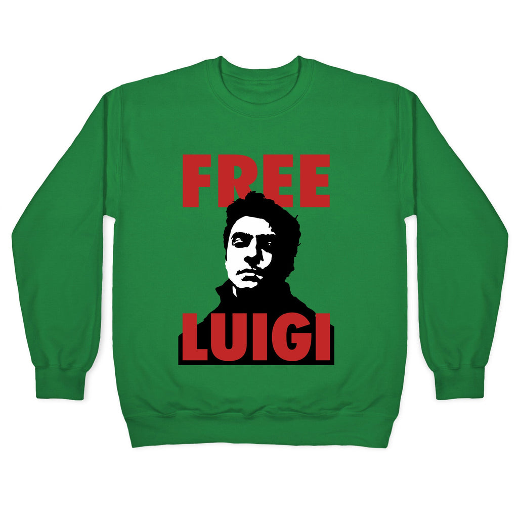 Free Luigi Mangione Crewneck Sweatshirt T-Shirts, Hoodie | CoreVibeTees.com (Image 2)