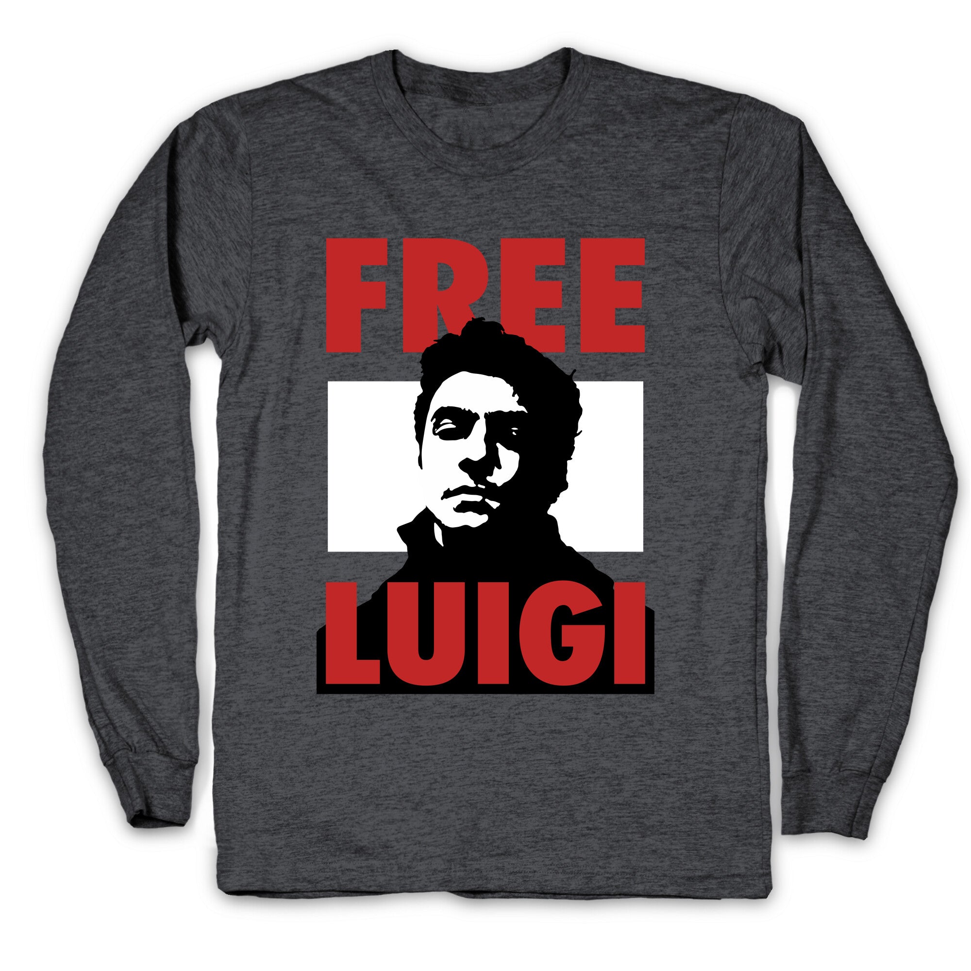 Free Luigi Mangione Longsleeve Tee Style001 Hoodie, Sweatshirt | CoreVibeTees.com (Image 2)