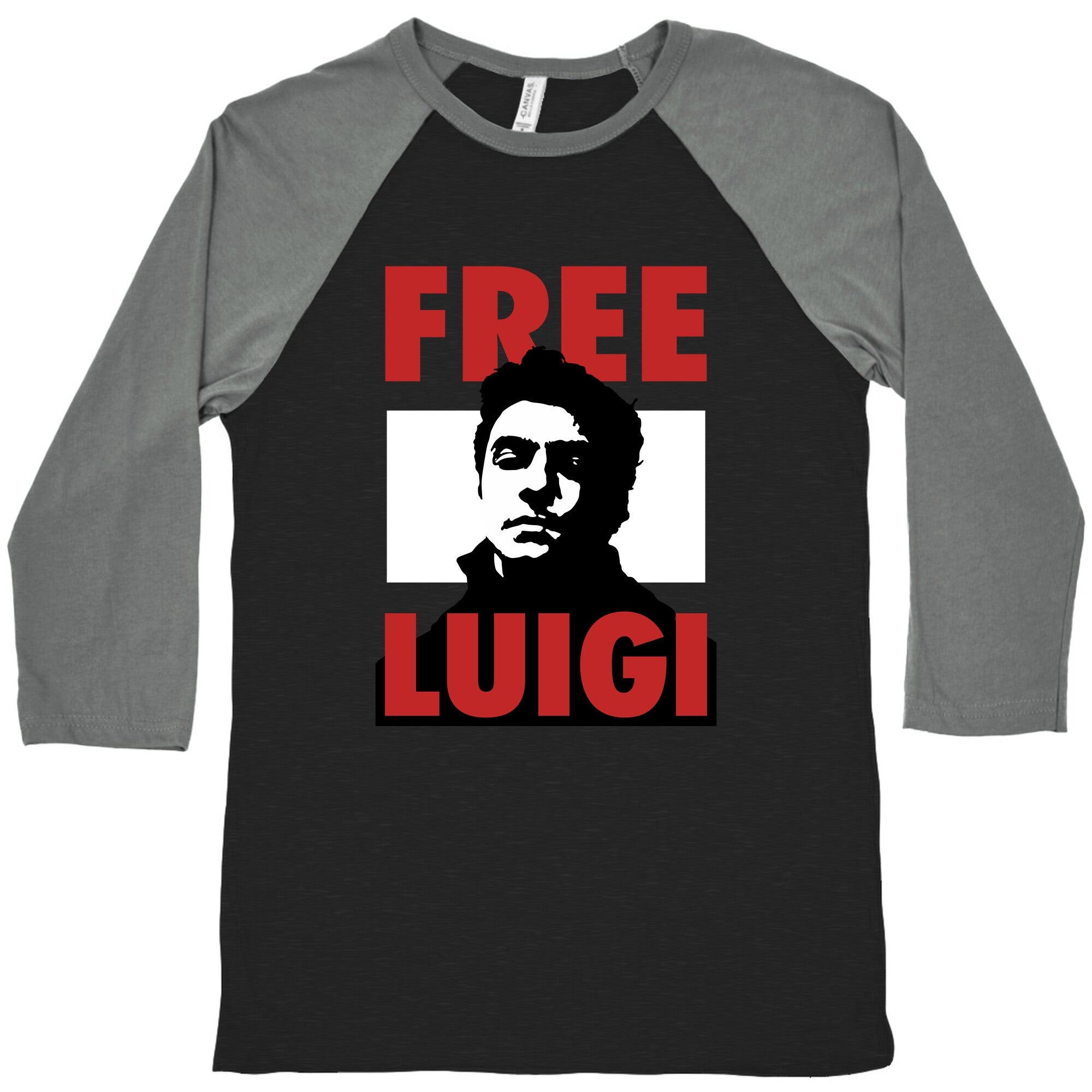 Free Luigi Mangione Baseball Tee Style001 Hoodie, Sweatshirt | CoreVibeTees.com (Image 1)