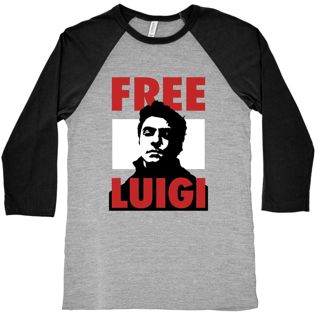 Free Luigi Mangione Baseball Tee Style001 Hoodie, Sweatshirt | CoreVibeTees.com (Image 2)