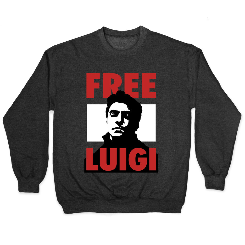 Free Luigi Mangione Crewneck Sweatshirt Style001 T-Shirts, Hoodie | CoreVibeTees.com (Image 1)