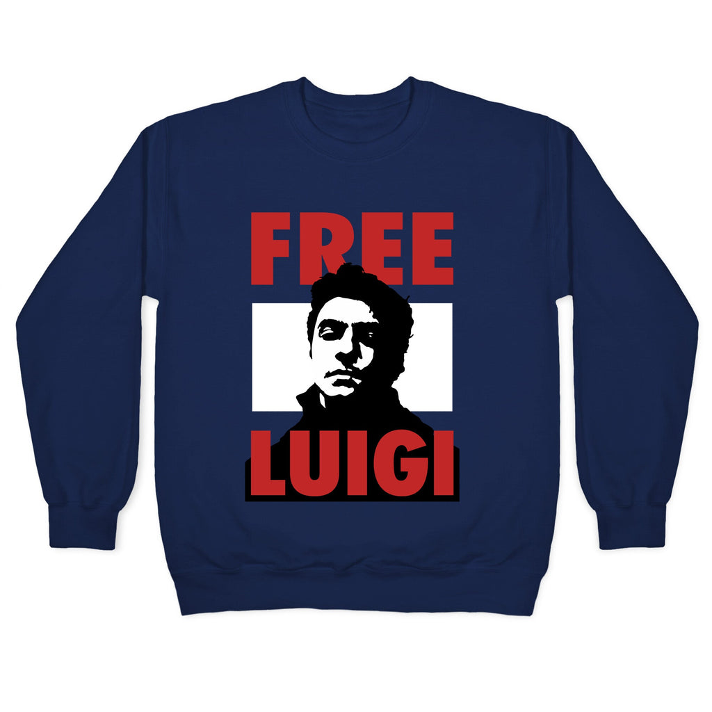 Free Luigi Mangione Crewneck Sweatshirt Style001 T-Shirts, Hoodie | CoreVibeTees.com (Image 4)