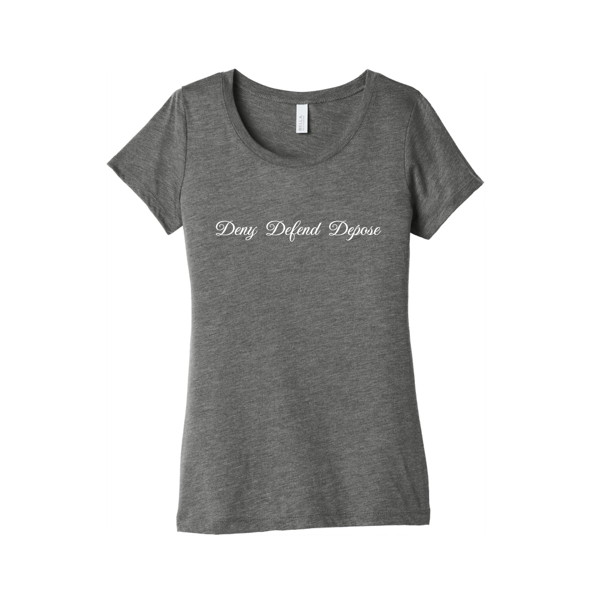 Deny Defend Depose 2 Womens Triblend Tee Style001 Hoodie, Sweatshirt | CoreVibeTees.com (Image 2)