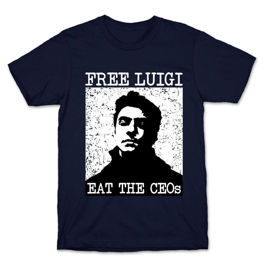 Free Luigi Eat the CEOs T-Shirt Hoodie, Sweatshirt | CoreVibeTees.com (Image 4)