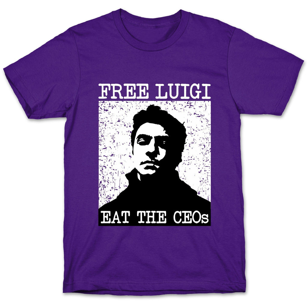Free Luigi Eat the CEOs T-Shirt Hoodie, Sweatshirt | CoreVibeTees.com (Image 5)
