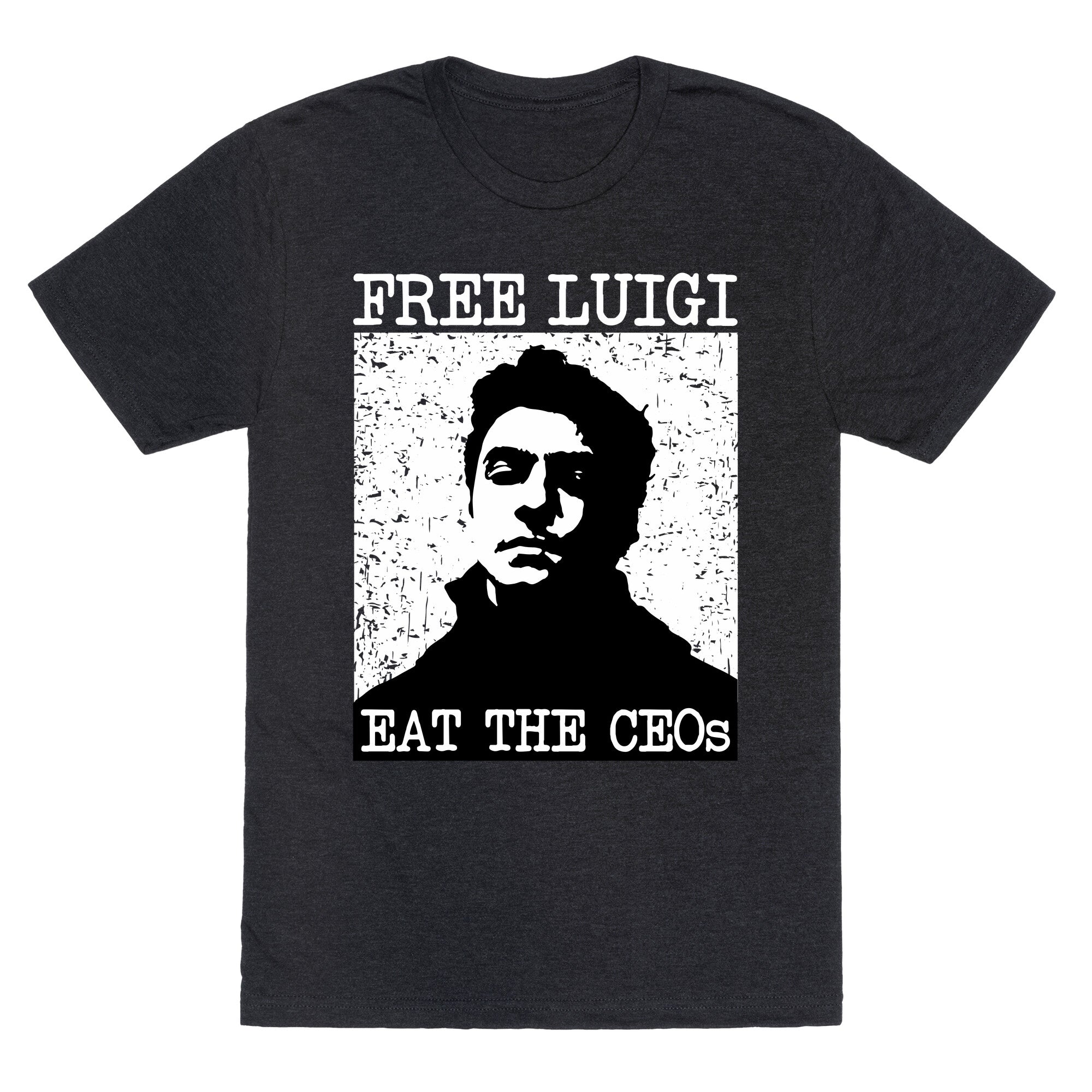 Free Luigi Eat the CEOs Unisex Triblend Tee Hoodie, Sweatshirt | CoreVibeTees.com (Image 1)
