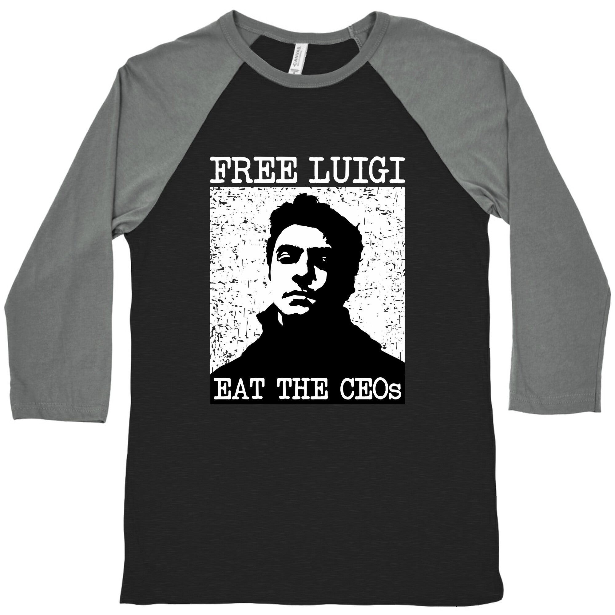 Free Luigi Eat the CEOs Baseball Tee Hoodie, Sweatshirt | CoreVibeTees.com (Image 1)