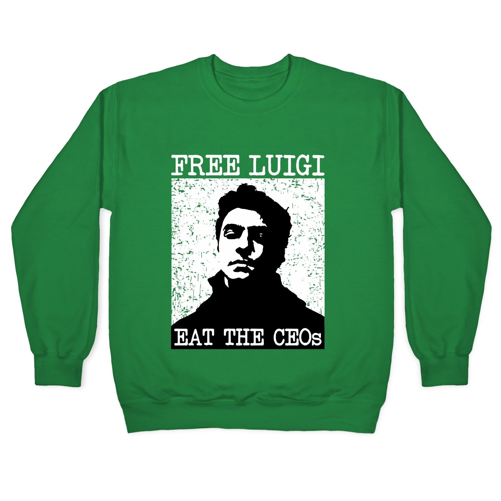 Free Luigi Eat the CEOs Crewneck Sweatshirt T-Shirts, Hoodie | CoreVibeTees.com (Image 3)
