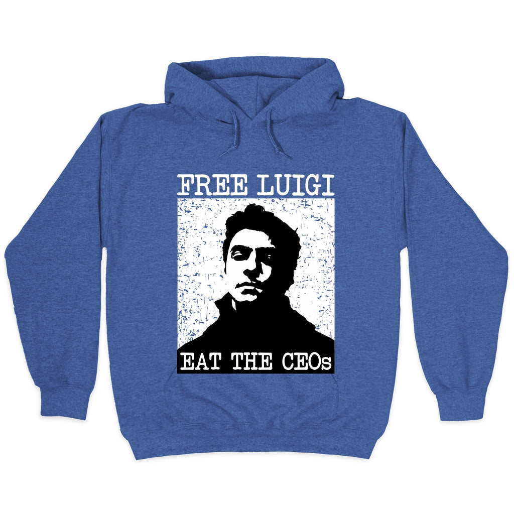 Free Luigi Eat the CEOs Hoodie T-Shirts, Sweatshirt | CoreVibeTees.com (Image 2)