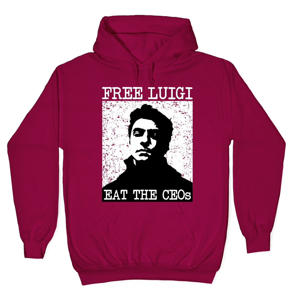 Free Luigi Eat the CEOs Hoodie T-Shirts, Sweatshirt | CoreVibeTees.com (Image 5)