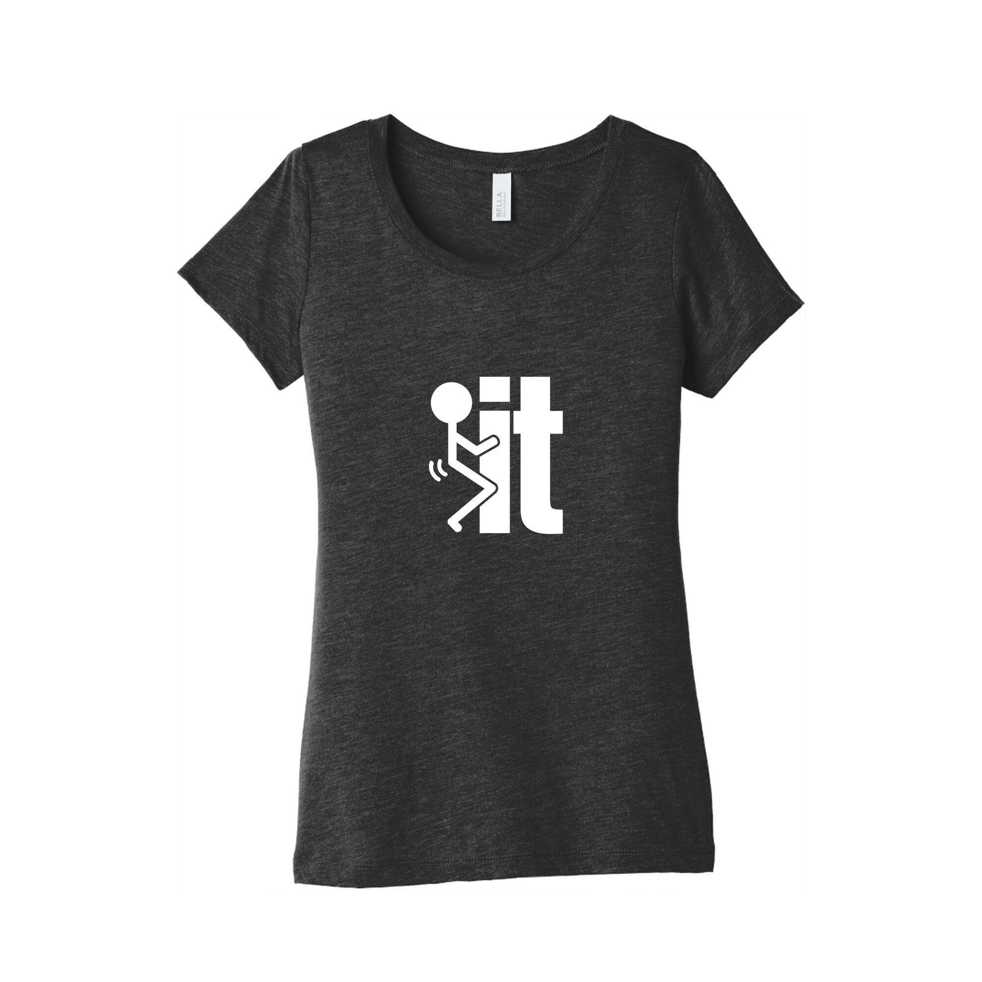 Fk It Womens Triblend Tee Hoodie, Sweatshirt | CoreVibeTees.com (Image 1)