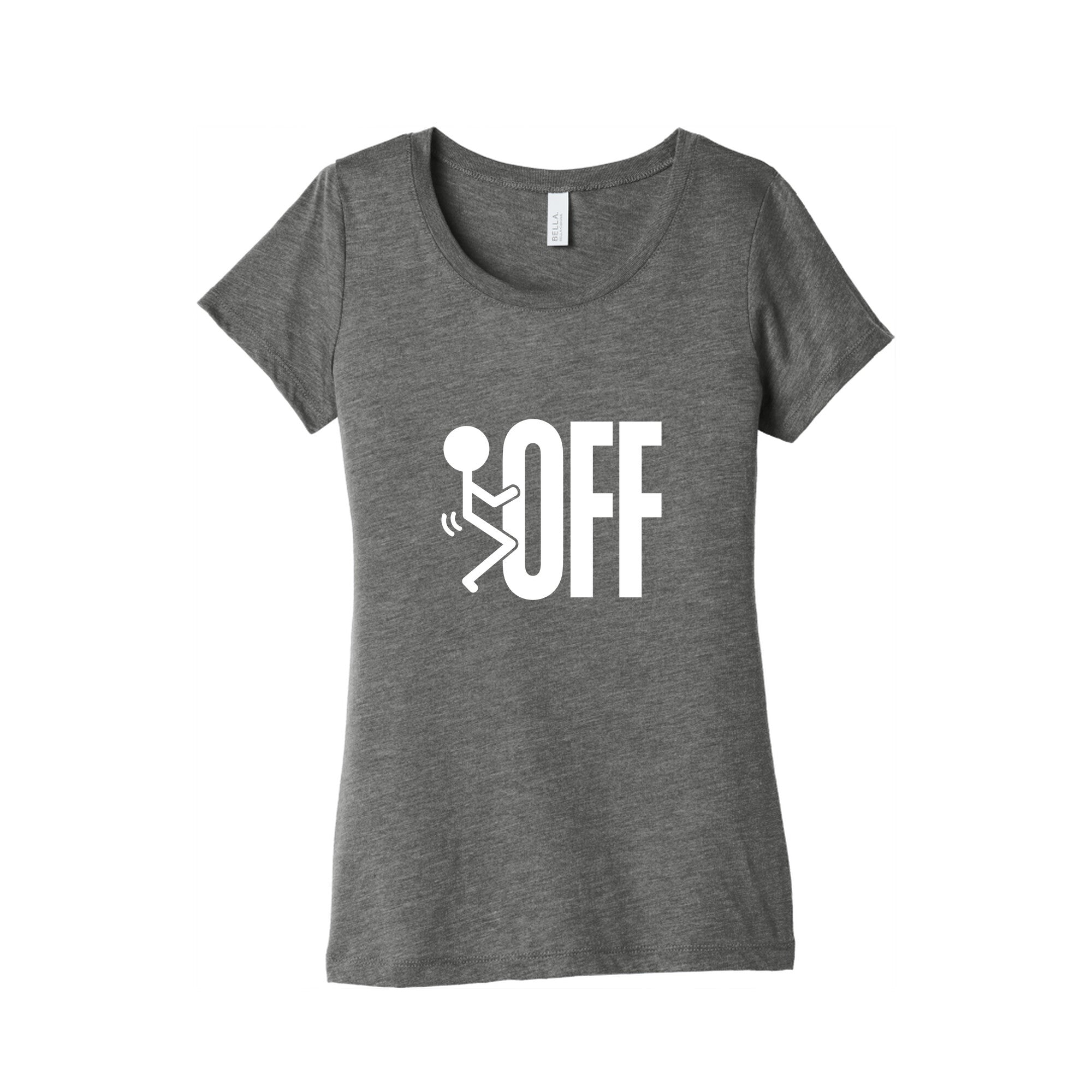 Fk Off Womens Triblend Tee Hoodie, Sweatshirt | CoreVibeTees.com (Image 2)