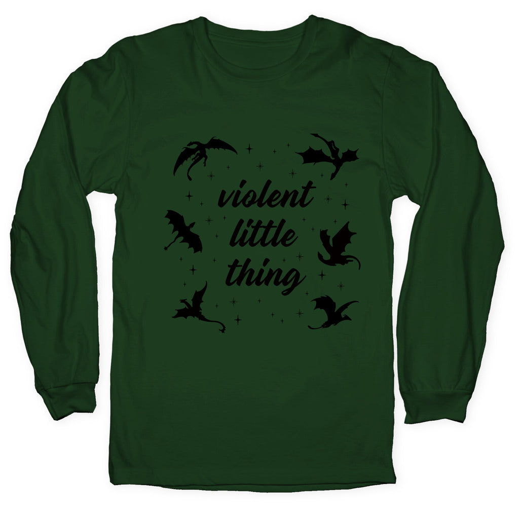 Fourth Wing Violent Little Thing Longsleeve Tee Hoodie, Sweatshirt | CoreVibeTees.com (Image 1)