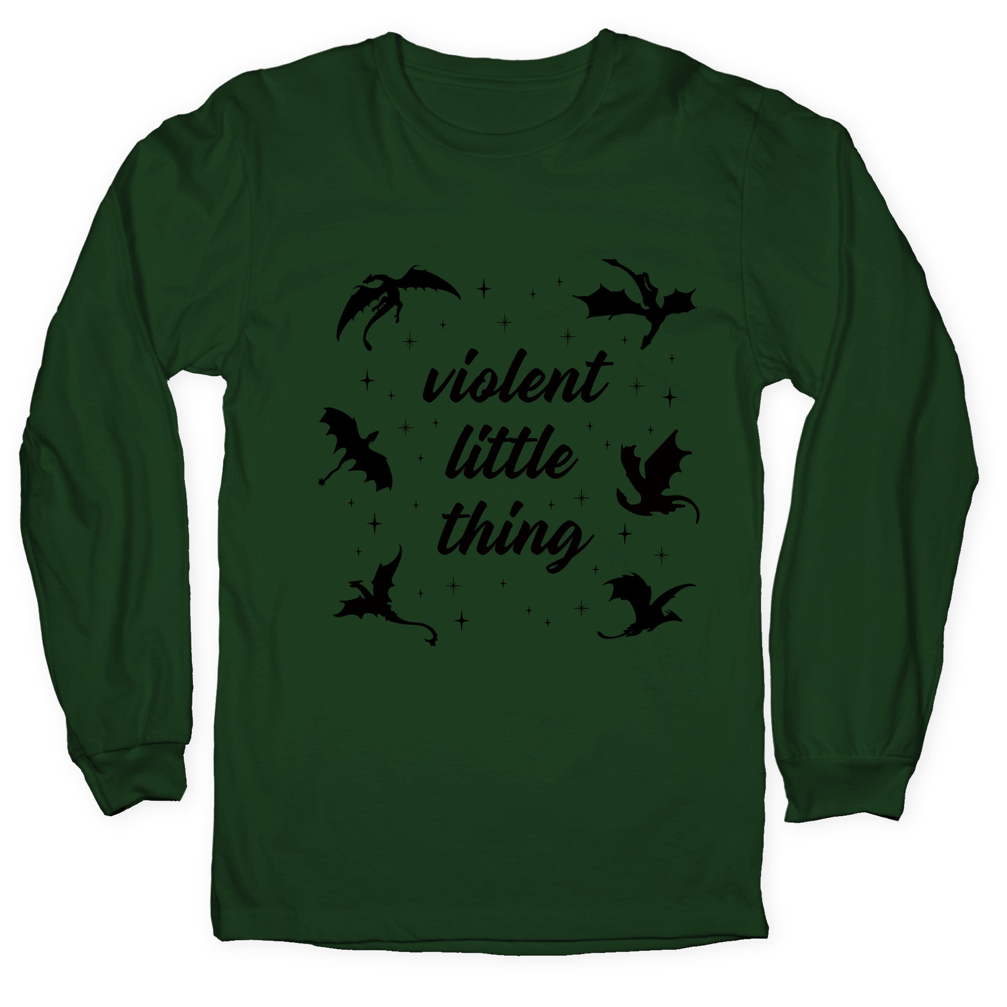 Fourth Wing Violent Little Thing Longsleeve Tee Hoodie, Sweatshirt | CoreVibeTees.com (Image 1)