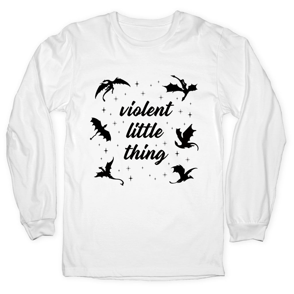 Fourth Wing Violent Little Thing Longsleeve Tee Hoodie, Sweatshirt | CoreVibeTees.com (Image 4)