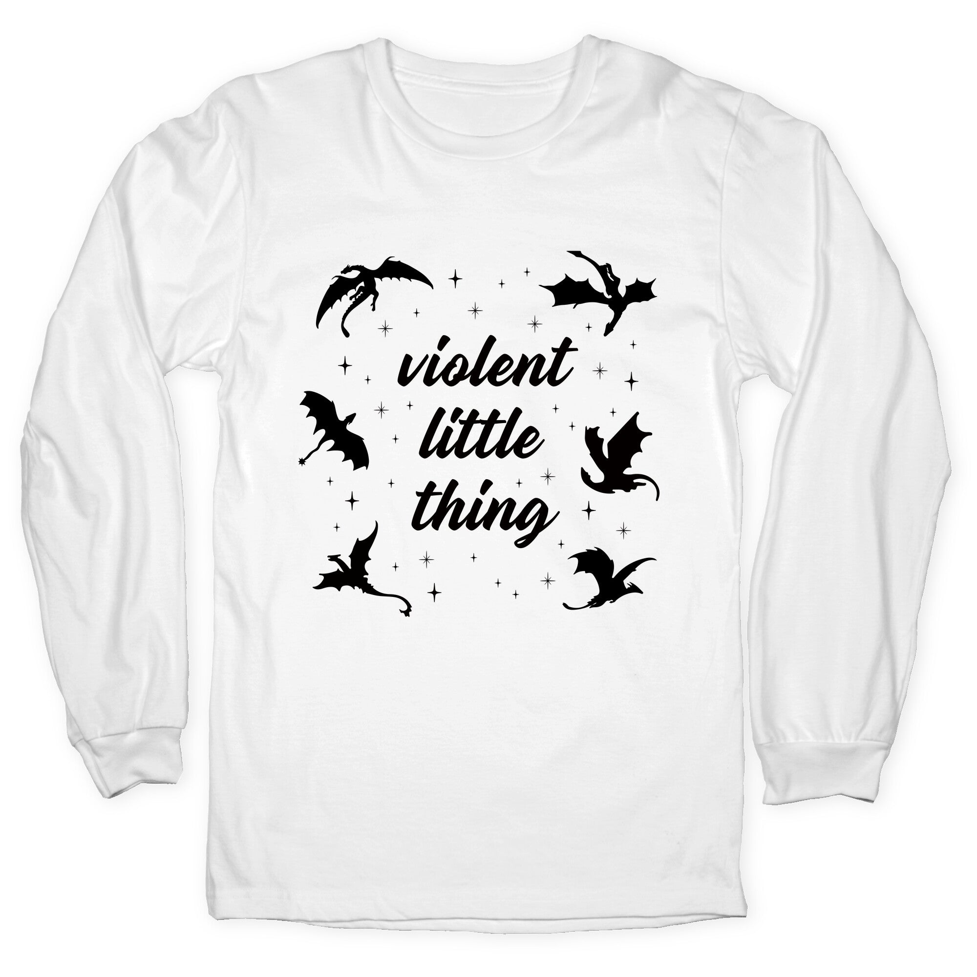 Fourth Wing Violent Little Thing Longsleeve Tee Hoodie, Sweatshirt | CoreVibeTees.com (Image 4)