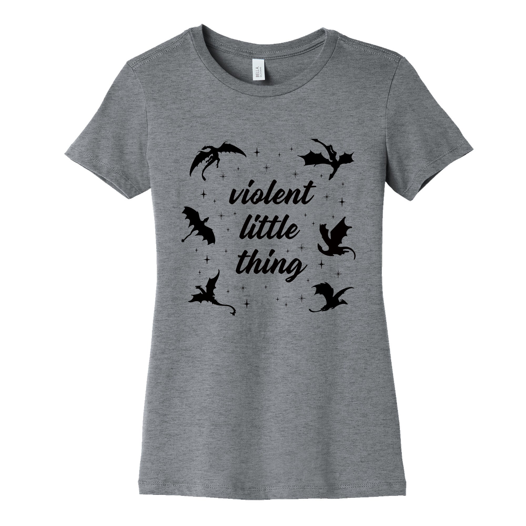 Fourth Wing Violent Little Thing Womens Cotton Tee Hoodie, Sweatshirt | CoreVibeTees.com (Image 1)