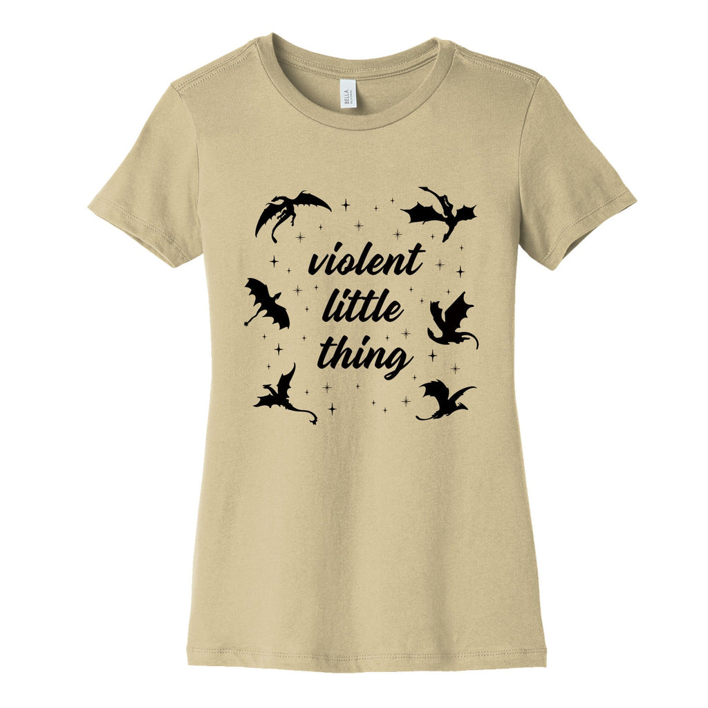 Fourth Wing Violent Little Thing Womens Cotton Tee Hoodie, Sweatshirt | CoreVibeTees.com (Image 3)