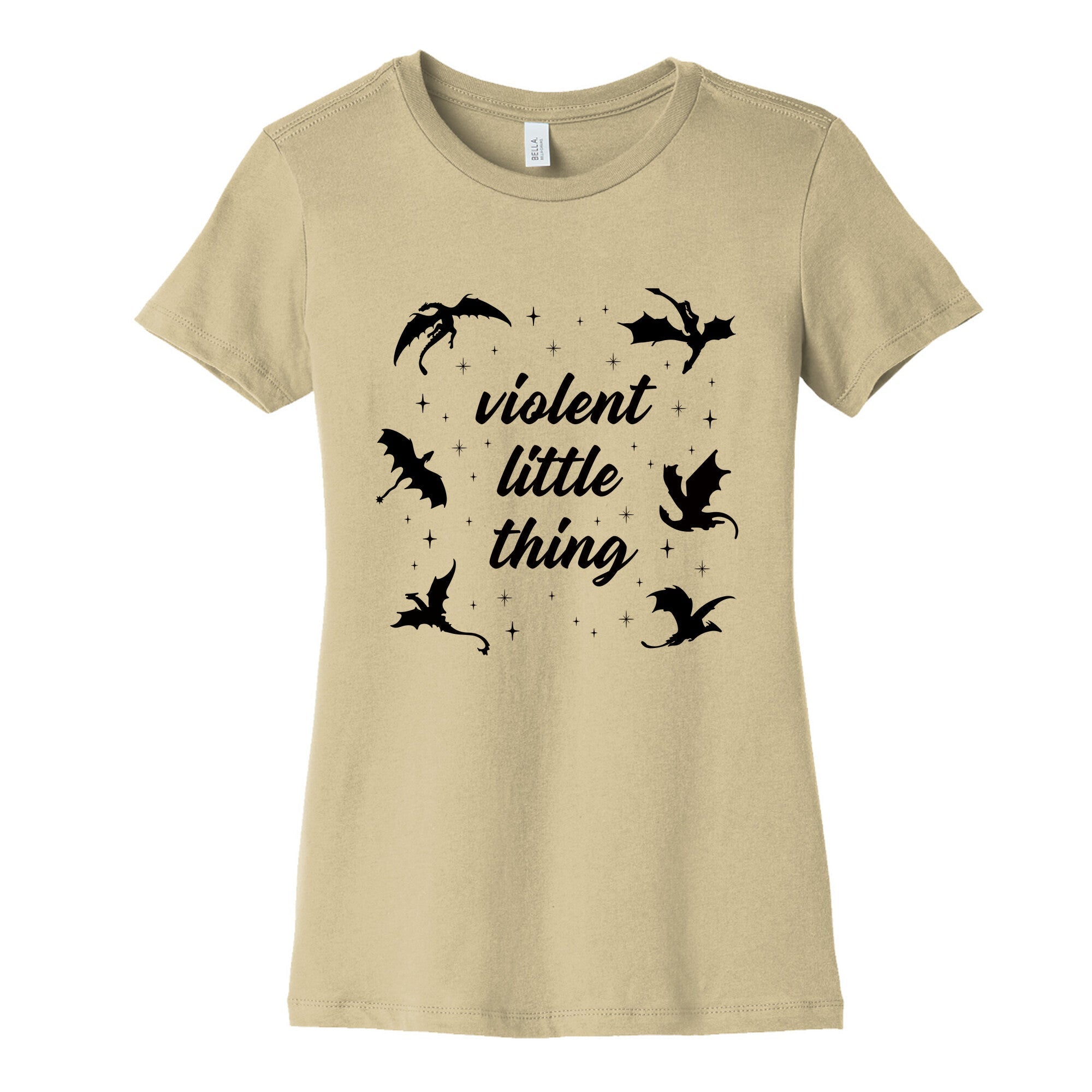 Fourth Wing Violent Little Thing Womens Cotton Tee Hoodie, Sweatshirt | CoreVibeTees.com (Image 3)