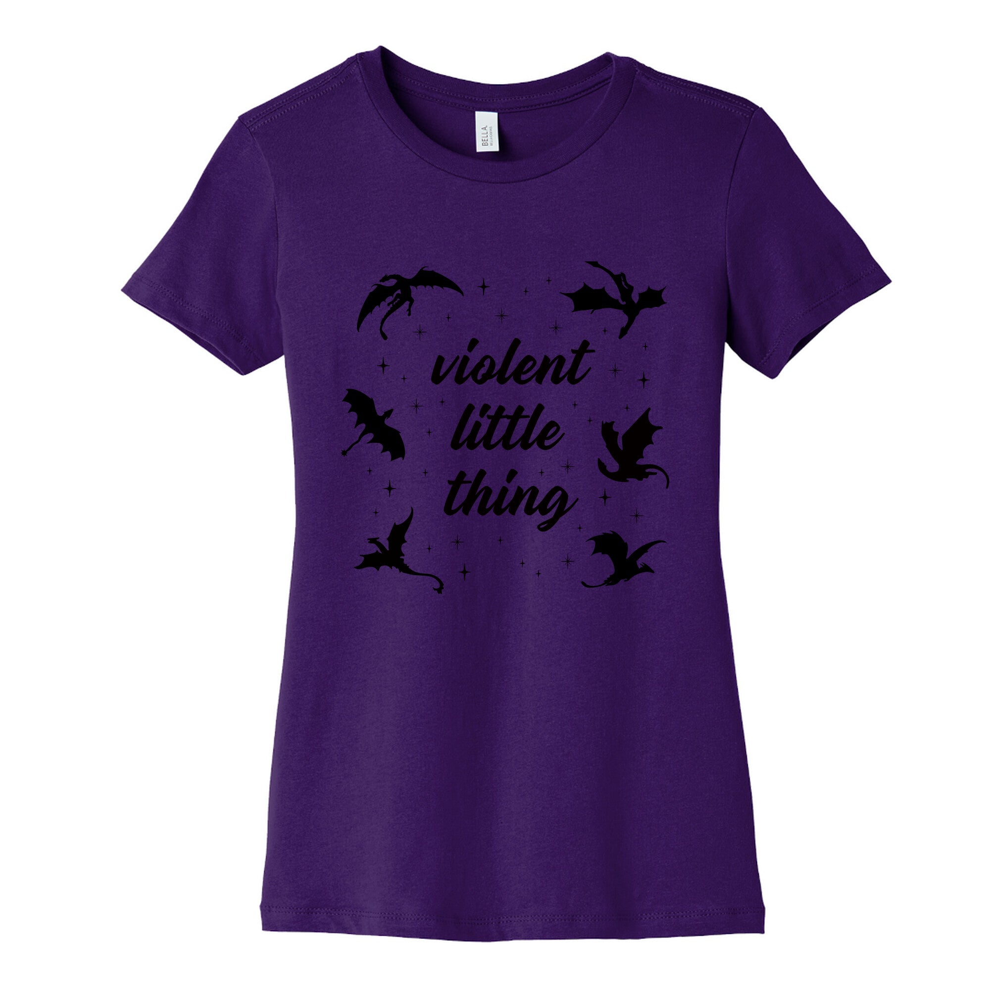 Fourth Wing Violent Little Thing Womens Cotton Tee Hoodie, Sweatshirt | CoreVibeTees.com (Image 4)