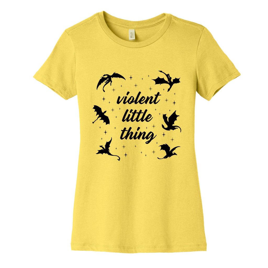 Fourth Wing Violent Little Thing Womens Cotton Tee Hoodie, Sweatshirt | CoreVibeTees.com (Image 5)