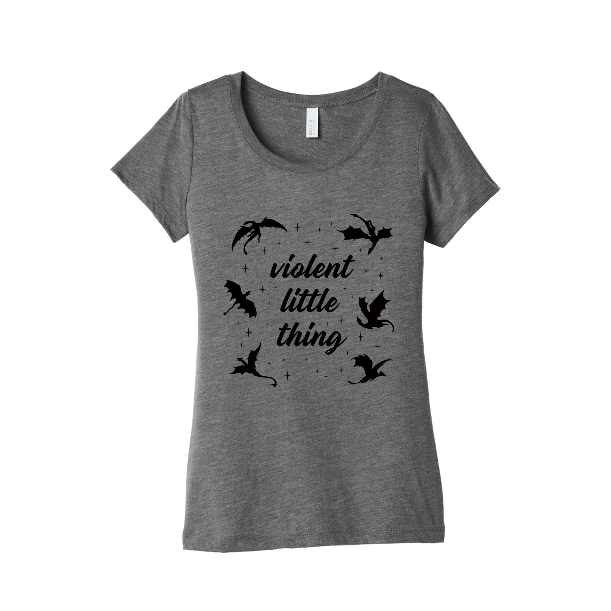 Fourth Wing Violent Little Thing Womens Triblend Tee Hoodie, Sweatshirt | CoreVibeTees.com