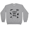 Fourth Wing Violent Little Thing Crewneck Sweatshirt T-Shirts, Hoodie | CoreVibeTees.com (Image 1)