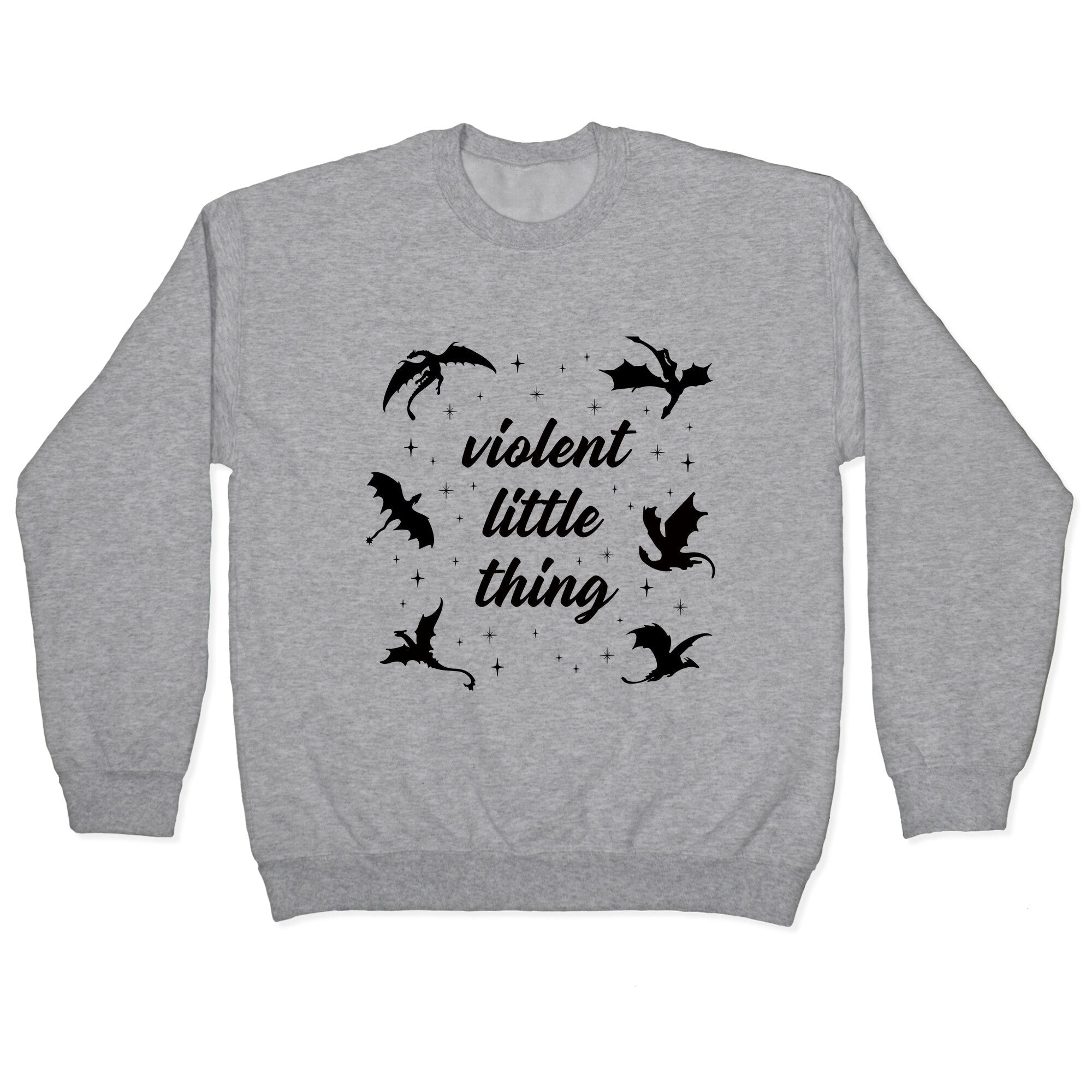 Fourth Wing Violent Little Thing Crewneck Sweatshirt T-Shirts, Hoodie | CoreVibeTees.com (Image 1)