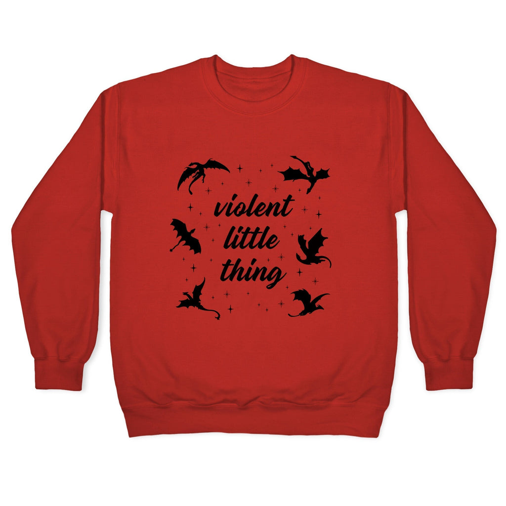 Fourth Wing Violent Little Thing Crewneck Sweatshirt T-Shirts, Hoodie | CoreVibeTees.com (Image 3)