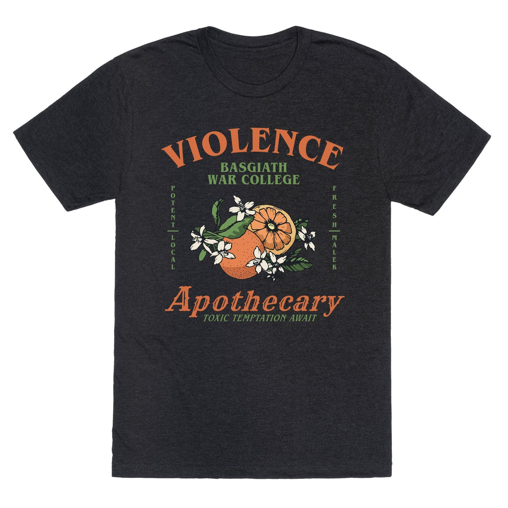 Fourth Wing Violence Apothecary Unisex Triblend Tee Style001 Hoodie, Sweatshirt | CoreVibeTees.com (Image 1)