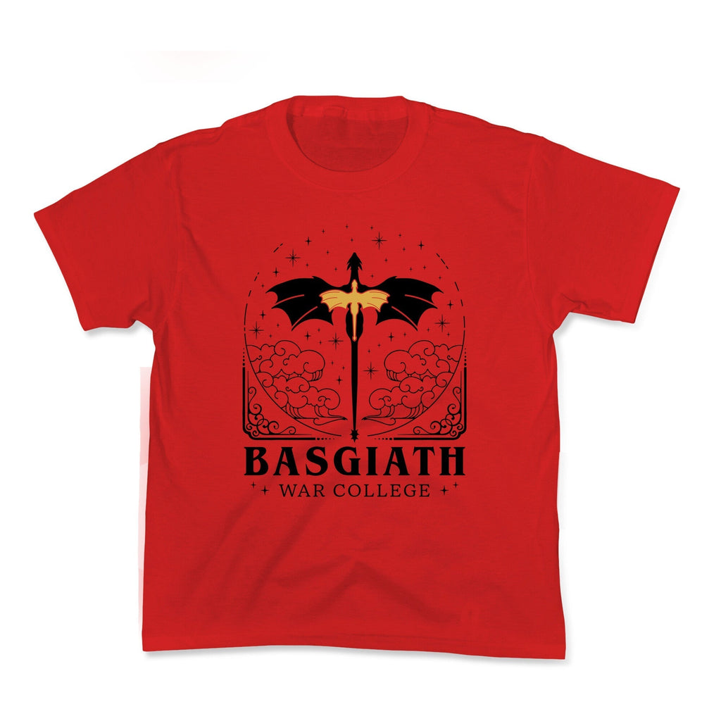 Fourth Wing Basgiath War College Kids Tee Hoodie, Sweatshirt | CoreVibeTees.com (Image 1)