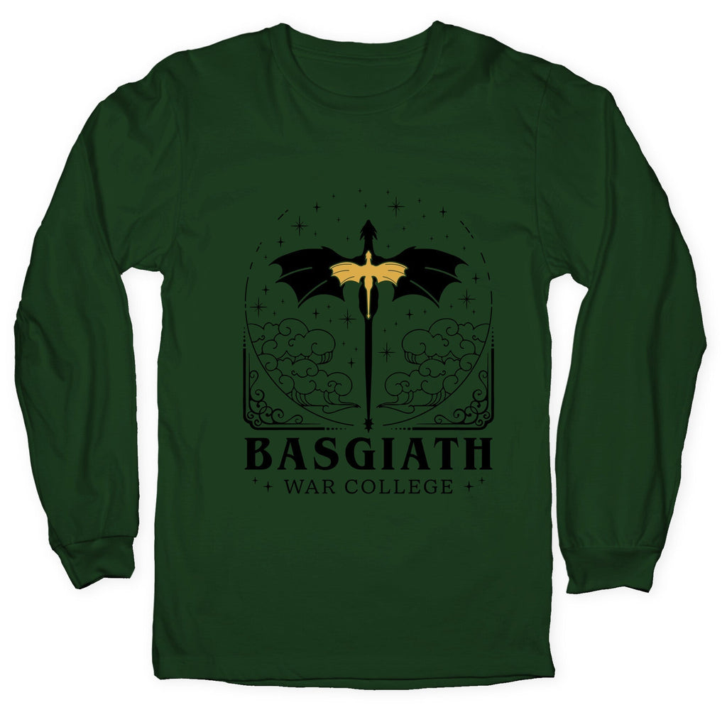 Fourth Wing Basgiath War College Longsleeve Tee Hoodie, Sweatshirt | CoreVibeTees.com (Image 1)