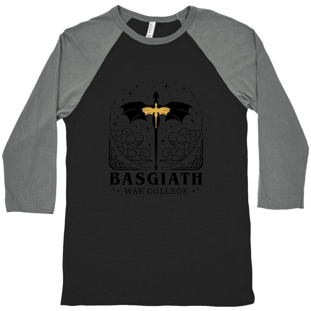 Fourth Wing Basgiath War College Baseball Tee Hoodie, Sweatshirt | CoreVibeTees.com (Image 1)