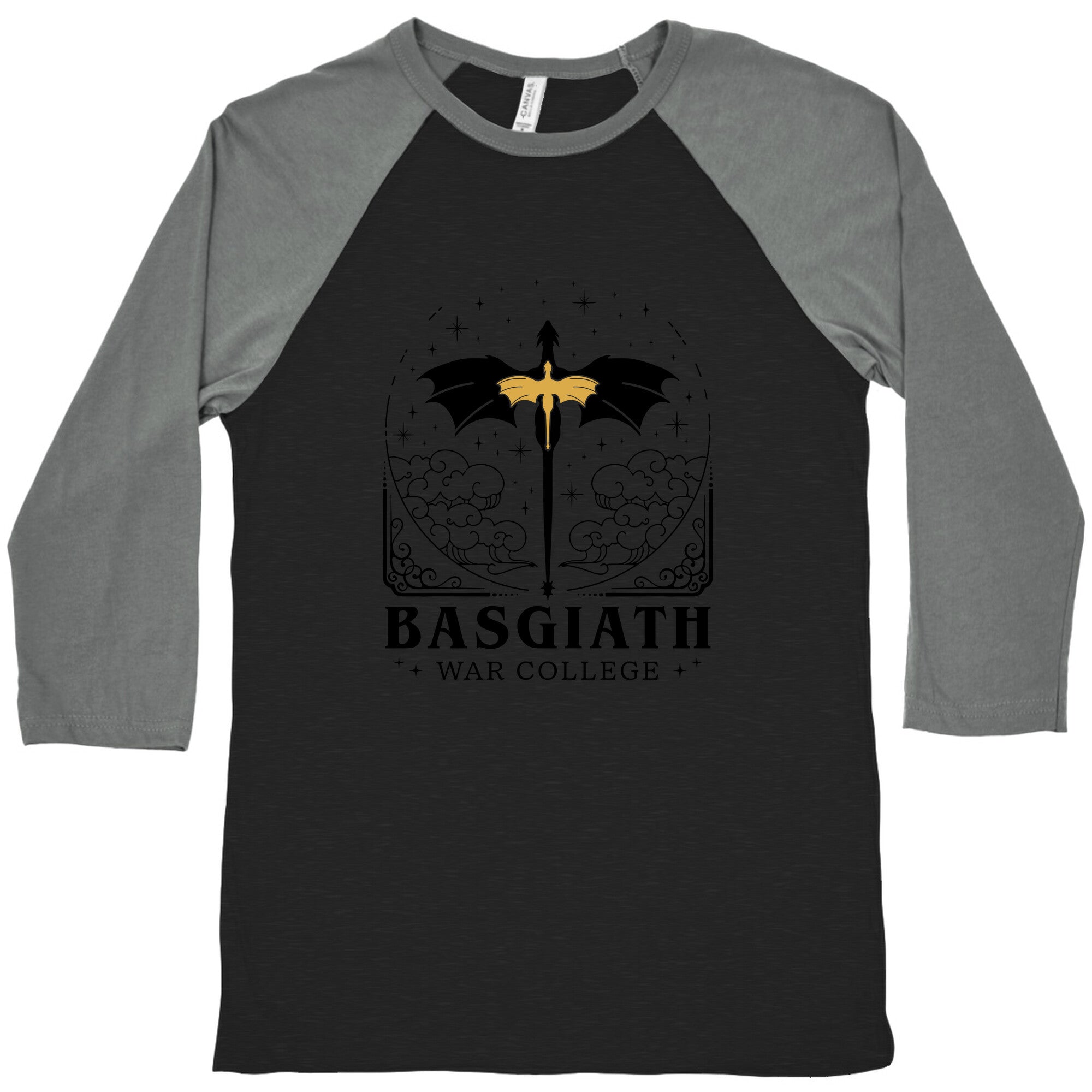 Fourth Wing Basgiath War College Baseball Tee Hoodie, Sweatshirt | CoreVibeTees.com (Image 1)