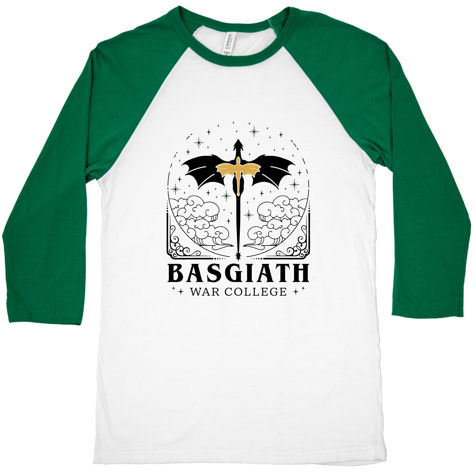 Fourth Wing Basgiath War College Baseball Tee Hoodie, Sweatshirt | CoreVibeTees.com (Image 2)