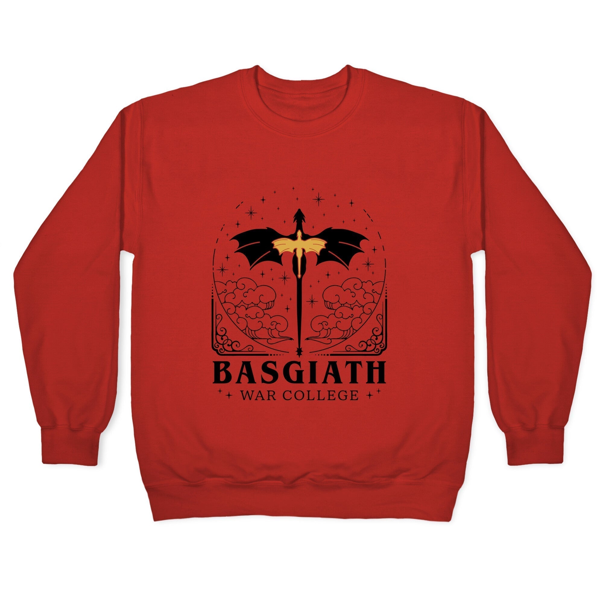 Fourth Wing Basgiath War College Crewneck Sweatshirt T-Shirts, Hoodie | CoreVibeTees.com (Image 3)