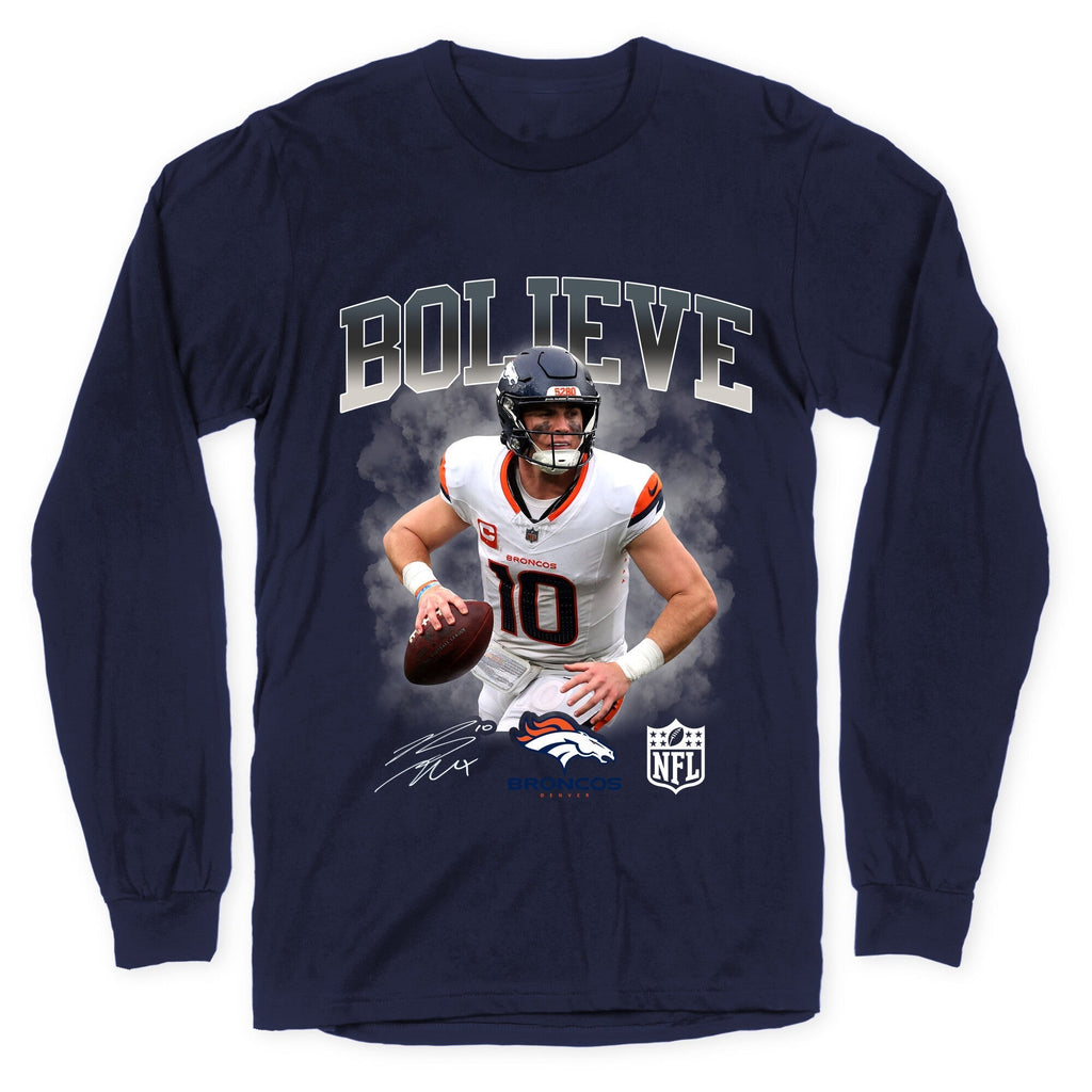 Bo Nix Bolieve Longsleeve Tee Hoodie, Sweatshirt | CoreVibeTees.com (Image 4)
