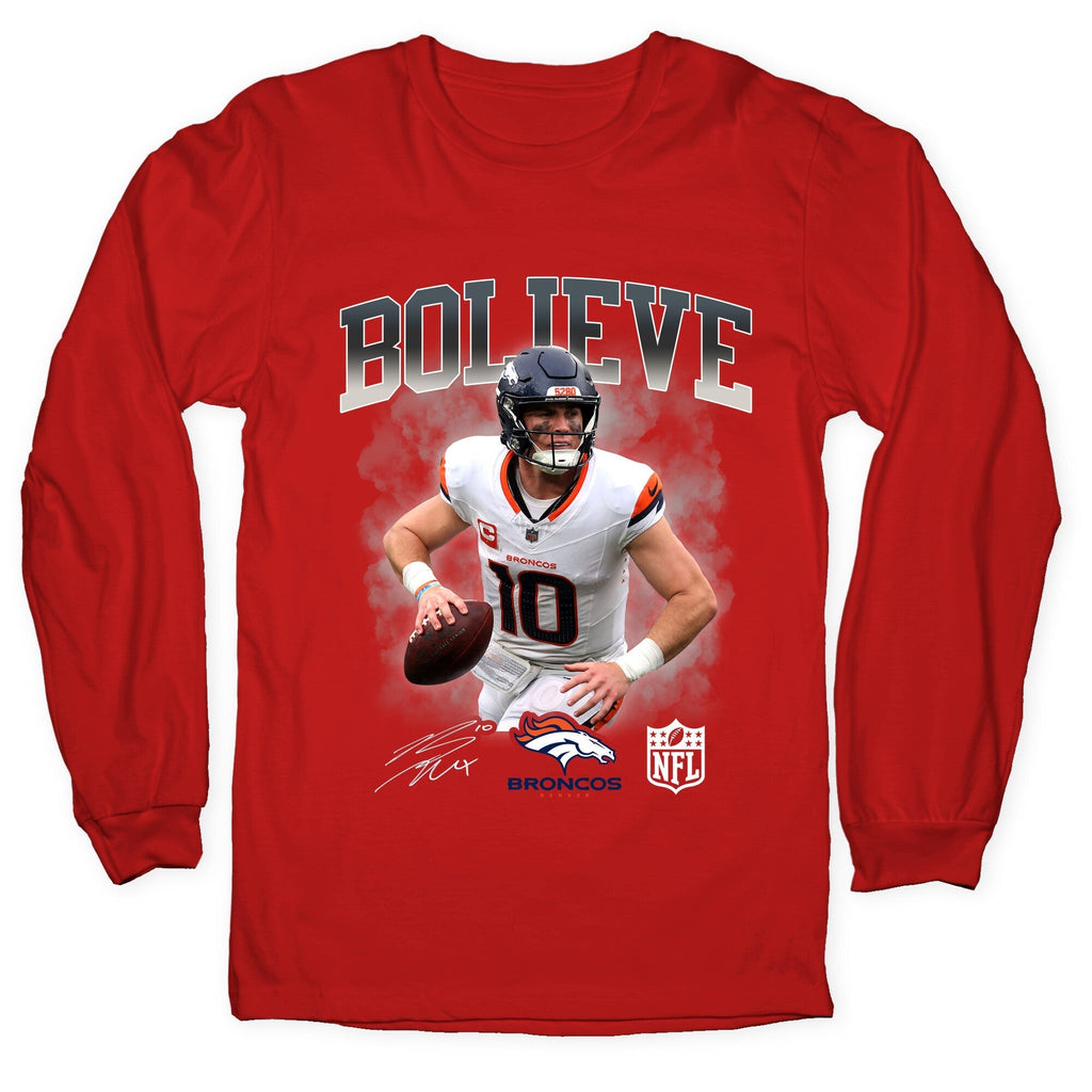 Bo Nix Bolieve Longsleeve Tee Hoodie, Sweatshirt | CoreVibeTees.com (Image 5)