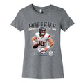 Bo Nix Bolieve Womens Cotton Tee Hoodie, Sweatshirt | CoreVibeTees.com (Image 1)