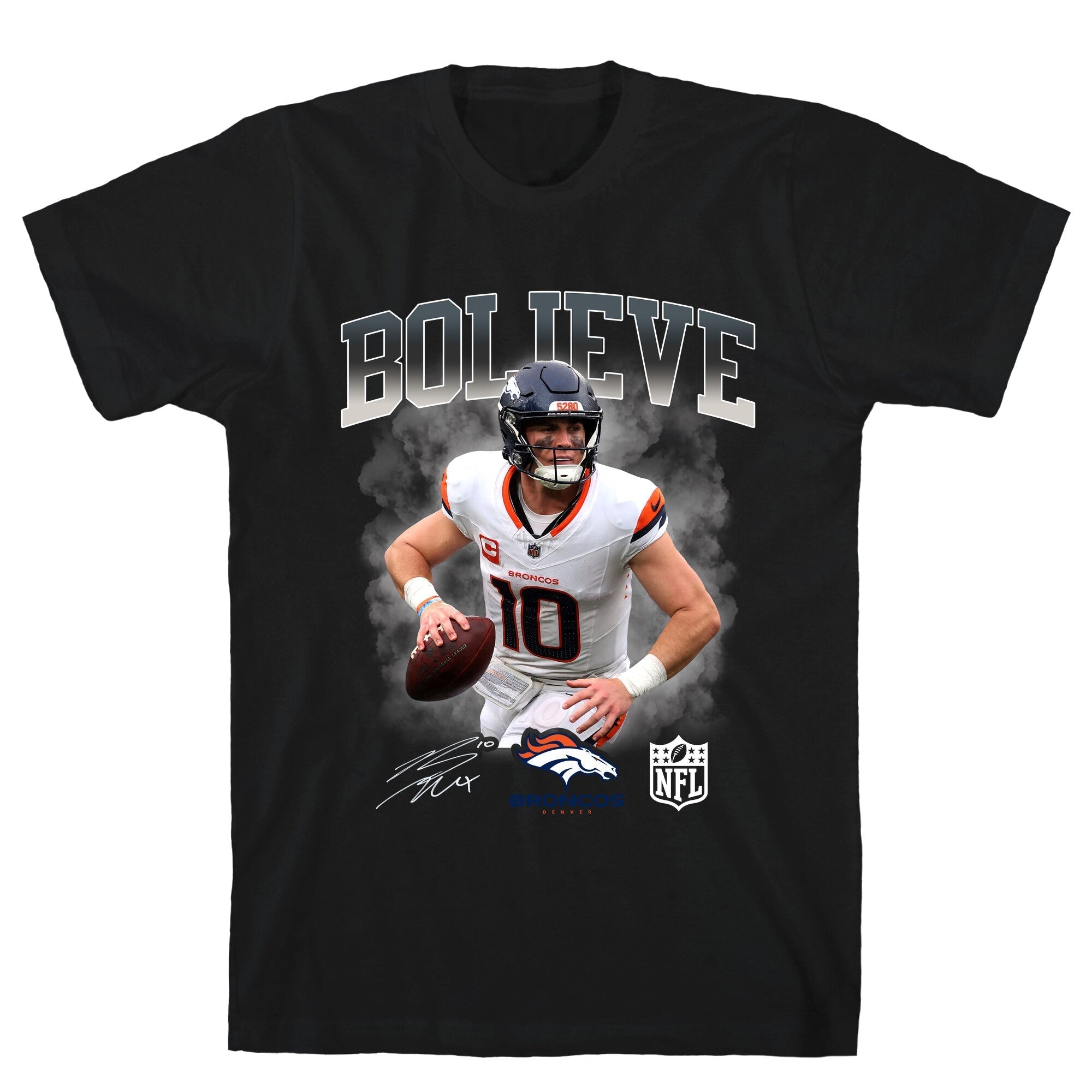 Bo Nix Bolieve T-Shirt Hoodie, Sweatshirt | CoreVibeTees.com (Image 2)