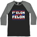 Elon & The Felon Baseball Tee Hoodie, Sweatshirt | CoreVibeTees.com (Image 1)