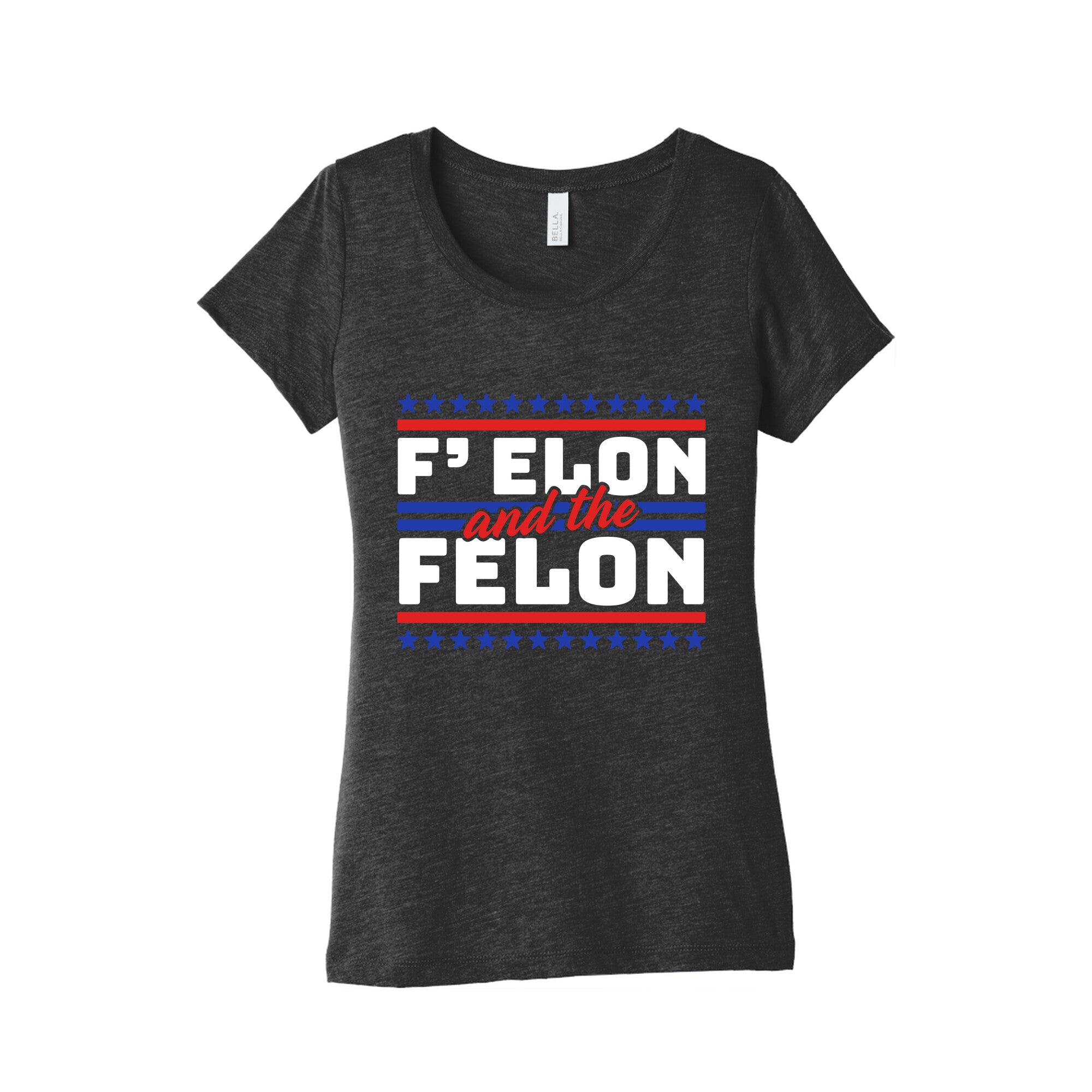 Elon & The Felon Womens Triblend Tee Hoodie, Sweatshirt | CoreVibeTees.com (Image 1)