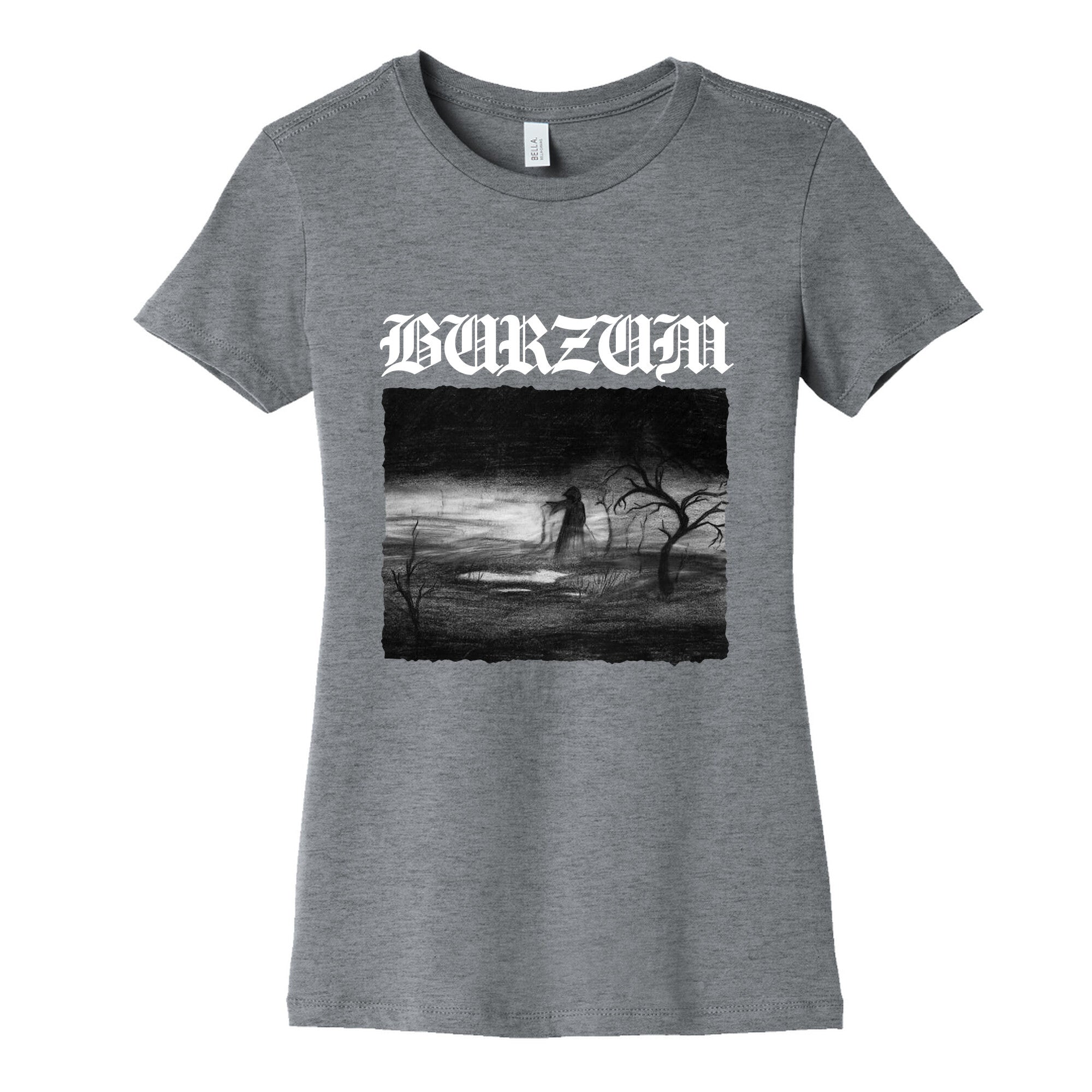 Burzum Womens Cotton Tee Hoodie, Sweatshirt | CoreVibeTees.com (Image 1)