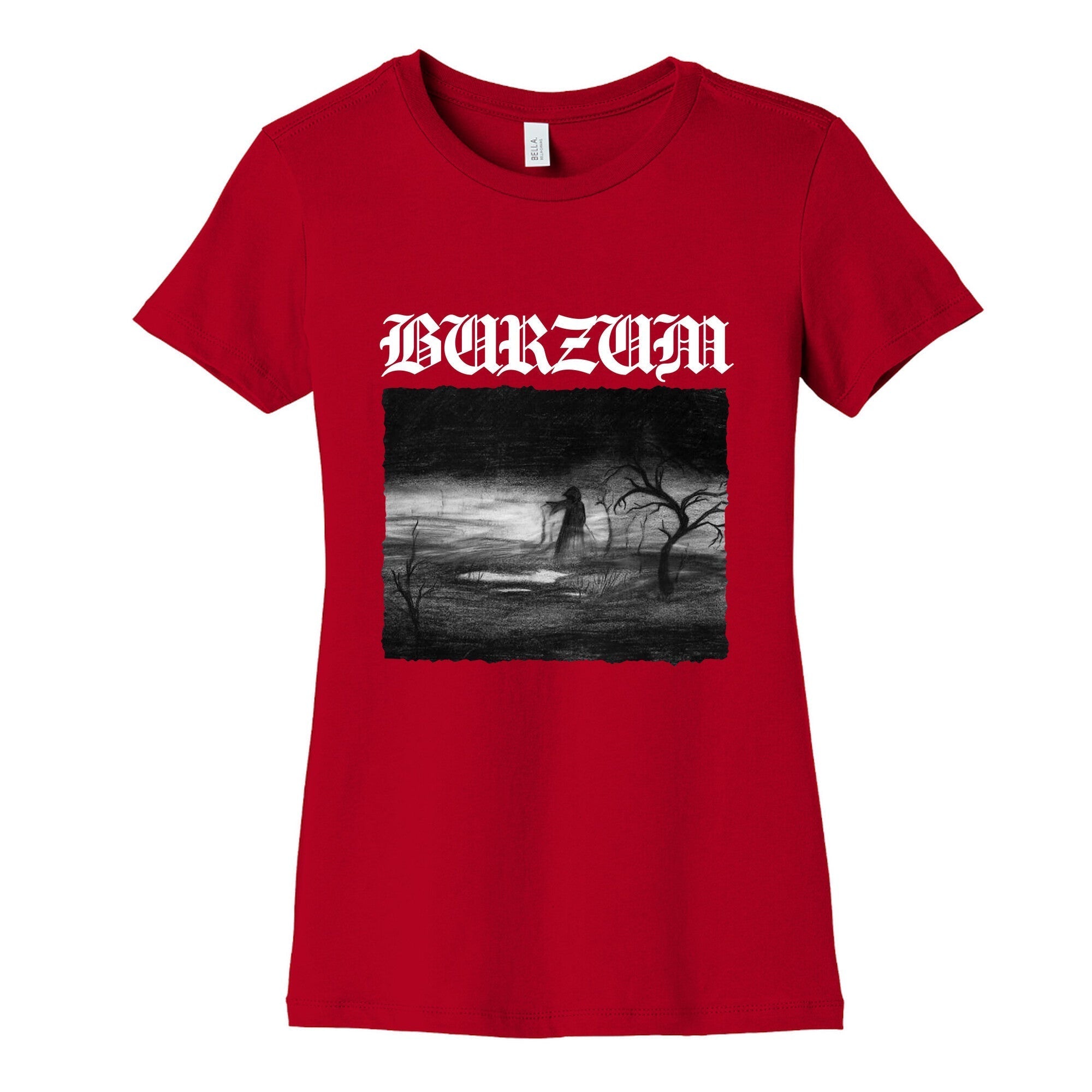 Burzum Womens Cotton Tee Hoodie, Sweatshirt | CoreVibeTees.com (Image 4)