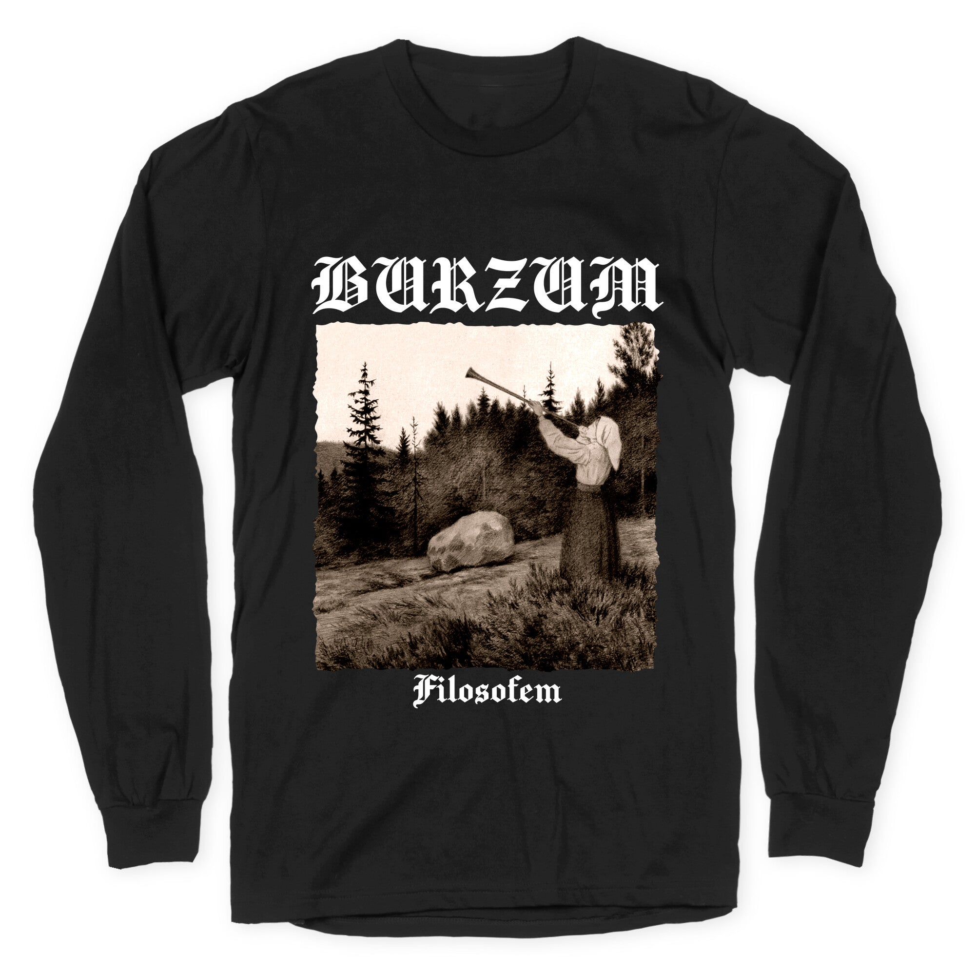 Burzum Filosofem Longsleeve Tee Hoodie, Sweatshirt | CoreVibeTees.com (Image 1)